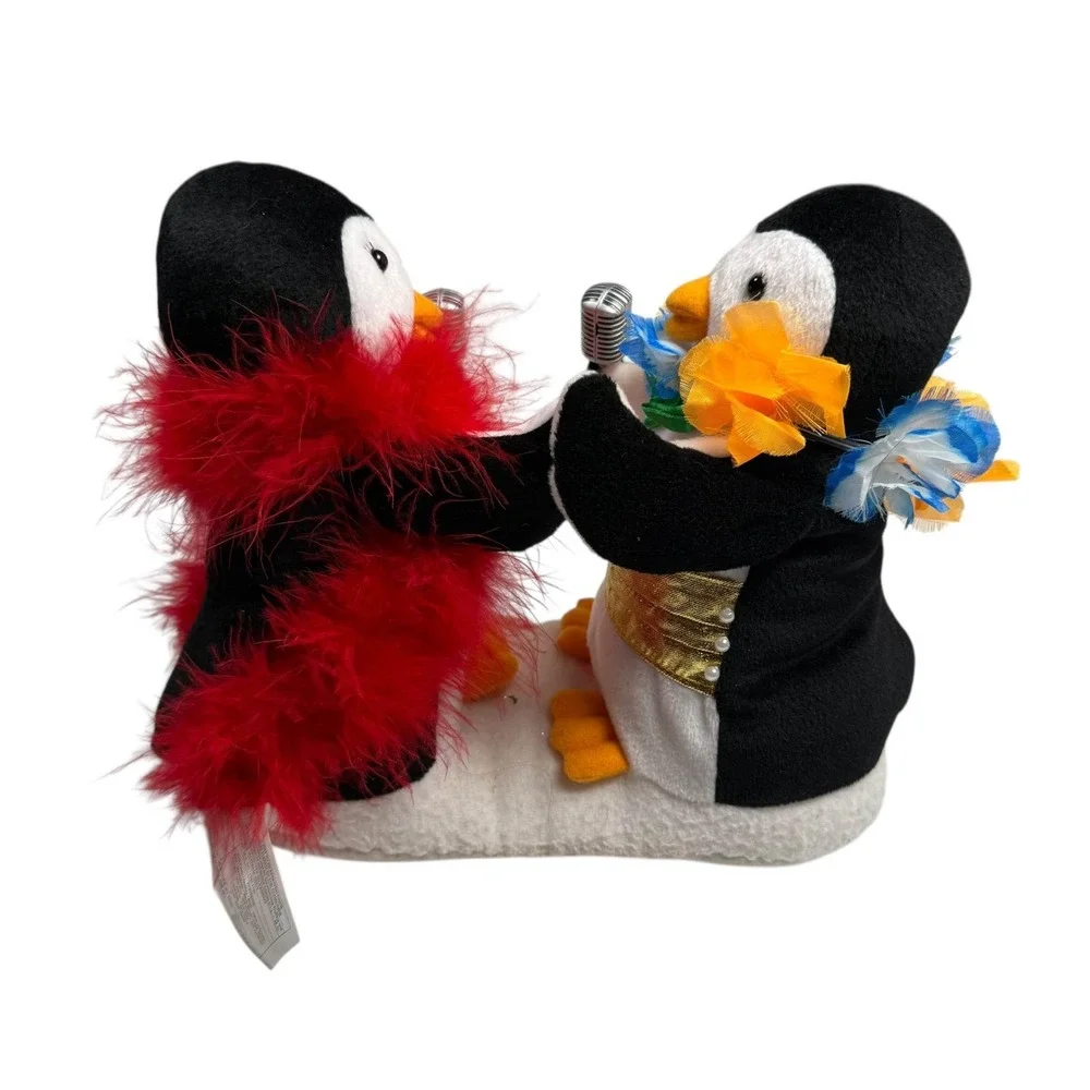 Avon Christmas Penguins Duet Singing Baby It's Cold Outside Animated SEE VIDEO